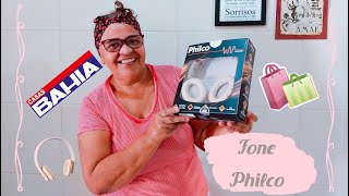 UNBOXING DO FONE OUVIDO SEM FIO WAVE PFO02 PHILCO BEGE 🎧