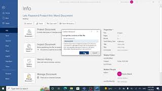 How to Password Protect Word Document