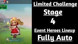 Lords mobile limited challenge dark disaster stage 4 fully auto|Witch doll stage 4 fully auto