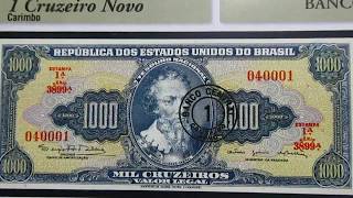 Mil cruzeiros 1967 "Pedro Álvares Cabral", pode valer até R$ 360,00.