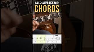 Blues guitar lick with chords - Guitar Pro tab - Florent Passamonti