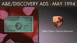 A&E and Discovery Channel Commercials - May 1994