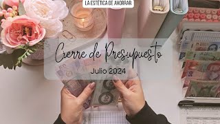 Cierre Mensual de Presupuesto | Julio 2024 | Gastos con Tarjeta + Sistema de Sobres