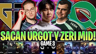 SACAN URGOT Y ZERI MID EN LA MEJOR PARTIDA!😱 | GEN vs FLY Game 3 CUARTOS DE FINAL WORLDS 2024 LVP