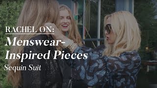 Rachel Zoe Styles A Sequin Suit | The Zoe Report by Rachel Zoe