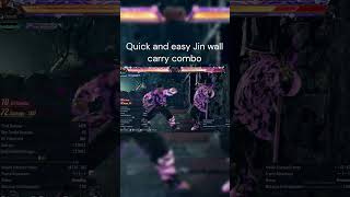 Simple Jin wall carry in Tekken 8  #tekken #gaming #tekken8 #jinkazama #fgc #tekken5  #tekken6