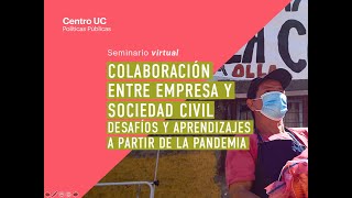 Seminario virtual Colaboración empresa y soc. civil: desafíos y aprendizajes a partir de la pandemia