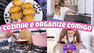 RECEITA DE BOLINHO DE FRANGO PARA MINHA BEBÊ DE 1 ANO | LANCHE & ORGANIZEI OS ARMÁRIOS