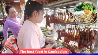 Amazing Cambodian Street food at International Airport Delicious PAK LOV Khmer the best food..