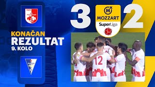 Mozzart Bet Super liga 2024/25 - 9.Kolo: RADNIČKI NIŠ – SPARTAK ŽK 3:2 (2:0)