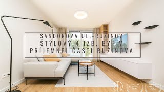 Štýlový 4 izb. byt v príjemnej časti Ružinova, Šándorova ul.