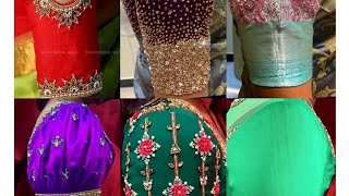 maggam work blouse designs//latest maggam work blouse designs//simple maggam work designs