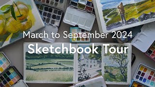 Sketchbook Tour - What 7 months of progress looks like