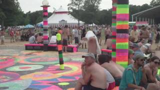 Walking around the Mushroom Fountain @ Bonnaroo 2010!