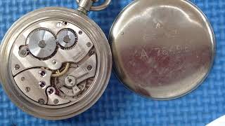 Swiss military wwII pocket watch, working