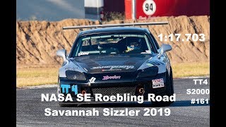 9-28-19 NASA TT4 S2000 #161 1:17.703 Roebling Road Savannah Sizzler 2019