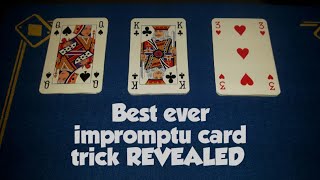 1of the very BEST IMPROMPTU card tricks EXPOSED/Card trick tutorial