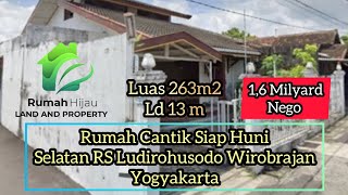 Dijual Rumah Cantik dan Besar 2 Lantai Selatan RS Ludirohusodo Wirobrajan Yogyakarta