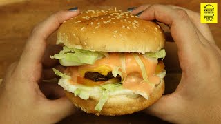 Beef Burger with Special Sauce / Beef Burger Recipe by Tasted Food