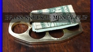 BRASS KNUCKLE  MONEY CLIP brass monkey