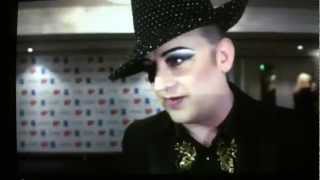 Boy George at The Ivors Interview 2012