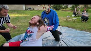 4th of July Special, Jayson X vs. Captinlaw! NGJPW BACKYARD WRESTLING!