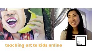 Teaching art to kids online