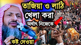 তাজিয়া ও লাঠি খেলা করা অর্থাৎ নিজেকে কষ্ট দেওয়া |Maulana Noor Muhammad Khatir Jalsa