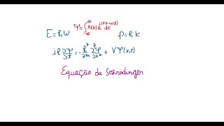 Mecânica Quântica - aula 03 - Equação de Schrödinger