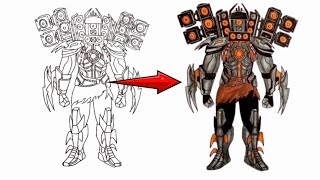 HOW TO DRAW NEW TITAN SPEAKERMAN | SKIBIDI TOILET MAGNET WAR