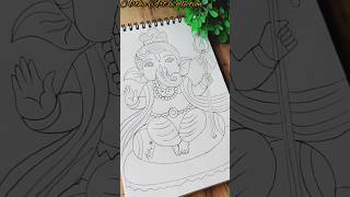 Drawing of Ganesh ji🔥🫣#art #shorts #ytshort #trending #shortsfeed #shortvideo #viralvideo #explore