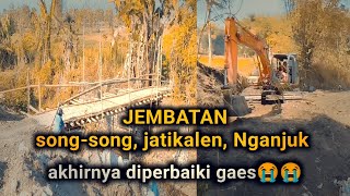 setelah sekian lama, akhirnya jembatan di dusun saya diperbaiki, terimakasih orbik🥹