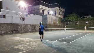 Seru Tenis Malam 🫠 Aldy-Chris (Hitam/Biru) 4 Vs 3 Reza-Wilbert (Pink/Hitam)