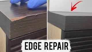 FURNITURE CORNER REPAIR | How to fix a damaged edge on chipboard furniture