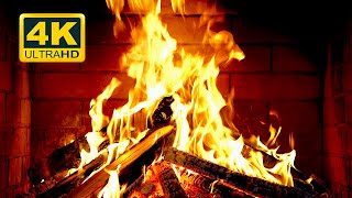 🔥 Cozy Fireplace 4K (12 HOURS). Fireplace with Crackling Fire Sounds. Fireplace Burning 4K