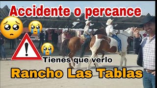 ACCIDENTE O PERCANCE con un caballo en la PLAZA Rancho las TABLAS