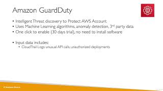 GuardDuty Overview | Security & Compliance | Amazon Web Service #amazonwebservices