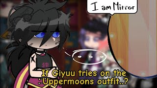 Hashiras react to Giyuu trying the Uppermoon's outfits || GCRV || Demon Slayer ||