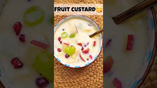 FRUIT CUSTARD🍇🍈🍉 #foodie #recipe #dessert #fruits #mocktail #snacks #love #asmr #indianfood #weekend