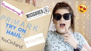 PRIMARK, MISSGUIDED, MAKEUP REVOLUTION HAUL| TRY ON- SIZE 12-14