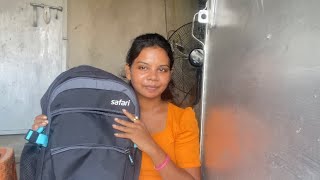 Flipkat khon 💼 bag hatow hui na || Online sopping safari bag||santali vlog video#murmusvlog