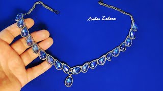 Шикарное вечернее колье.Chic evening necklace.