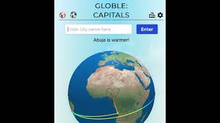 Everyday Globle Capitals 205! Guess the Mystery Capital! #geography #worldcapitals #spoileralert