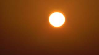 The sun filmed at Dubai beach with a Panasonic HDCSD90.