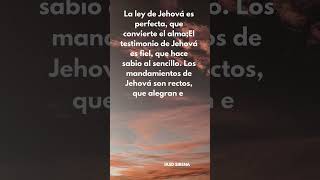 la ley de Jehová es perfecta