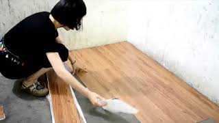 How to intall Vinyl floor self-adhesive?