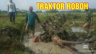 Traktor roboh amblas