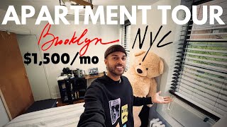 my $1,500/mo apartment tour after 1 month in brooklyn, NYC (no roommates)