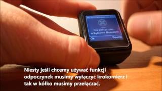 Pokaz interfejsu  Smartwatch Hykker Chrono S79 z Biedronki.