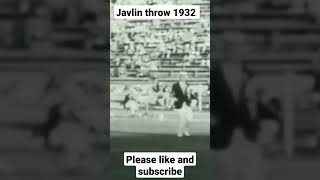 los Angeles 1932 javelin throw old memories #javlin #olympic